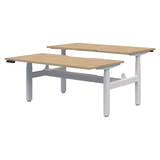 Alti Rapid Premium Electric 2 Pod Back to Back-Office Pods-2x1800x800-Classic Oak-White-Commercial Traders - Office Furniture