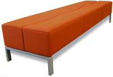 Swell Double Ottoman-Reception Furniture-North Island Delivery-Lustrell (Vinyl)-Commercial Traders - Office Furniture