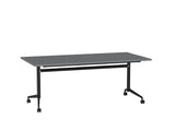 Team Flip Table 1800x900-Meeting Room Furniture-Silver-Black-Commercial Traders - Office Furniture