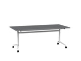 Team Flip Table 1800x900-Meeting Room Furniture-Silver-White-Commercial Traders - Office Furniture