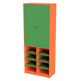 Wall Unit Teachers Open Base-Education Furniture-Orange/Green-Commercial Traders - Office Furniture