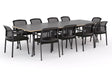Euro Boardroom Table 3000 x 1200 with Ozone Chair Package-Meeting Room Furniture-Affinity Maple-Black Leg-North Island (Ground Floor)-Commercial Traders - Office Furniture