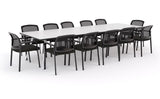 Euro Boardroom Table 3600 x 1200 with Ozone Chair Package-Meeting Room Furniture-Affinity Maple-Black Leg-North Island (Ground Floor)-Commercial Traders - Office Furniture
