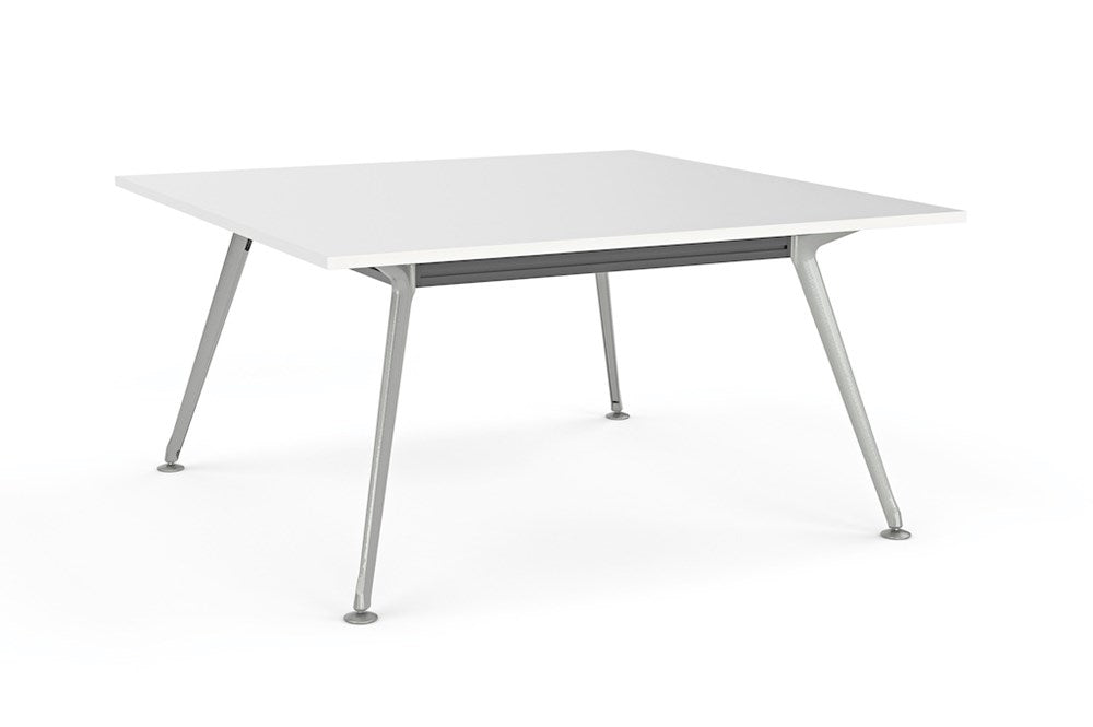 Euro Meeting Table 1800 x 1800-Meeting Room Furniture-Silver-South Island Delivery-Commercial Traders - Office Furniture