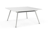 Euro Meeting Table 1800 x 1800-Meeting Room Furniture-Black-South Island Delivery (Ground Floor)-Commercial Traders - Office Furniture