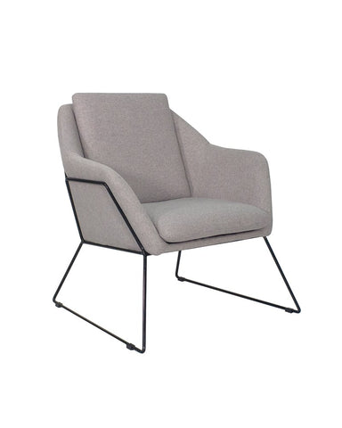 Tetra Reception Chair-Reception Furniture-Grey-Commercial Traders - Office Furniture