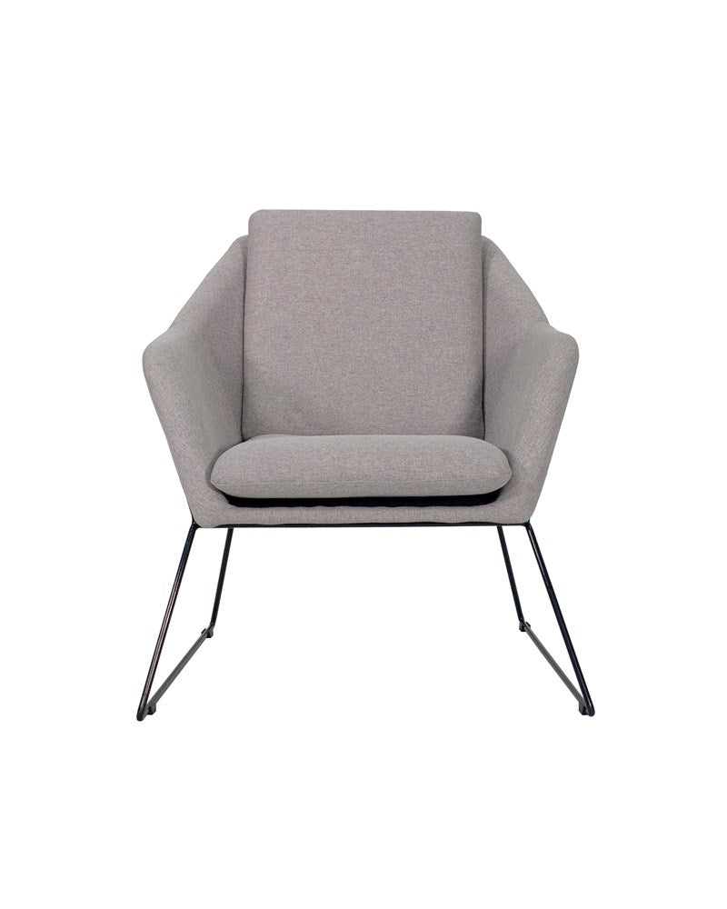 Tetra Reception Chair-Reception Furniture-Grey-Commercial Traders - Office Furniture