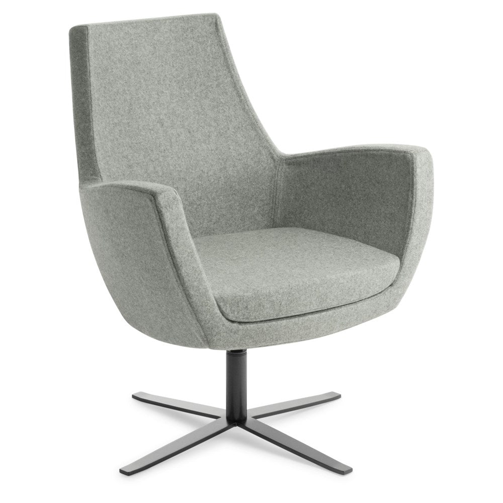 Treviso 4-point Base-Reception Furniture-Keylargo-Black-Commercial Traders - Office Furniture