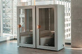 Tuesday Single Booth V2-Acoustic-Storm Grey-Commercial Traders - Office Furniture