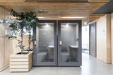 Tuesday Single Booth V2-Acoustic-Storm Grey-Commercial Traders - Office Furniture
