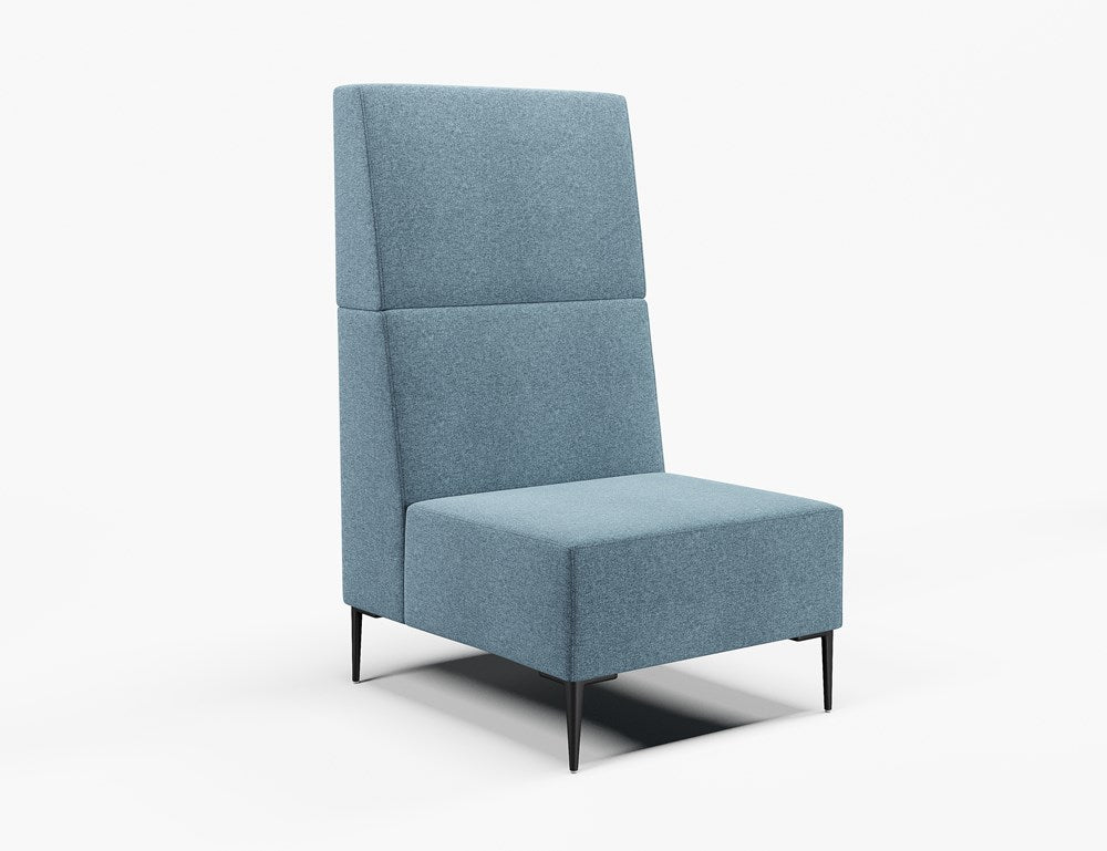 Vista Straight Chair-Reception Furniture-Borsari-High-Lustrell (Vinyl)-Commercial Traders - Office Furniture