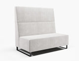 Vista Straight 2 Seater-Reception Furniture-Sleigh-High-Lustrell (Vinyl)-Commercial Traders - Office Furniture