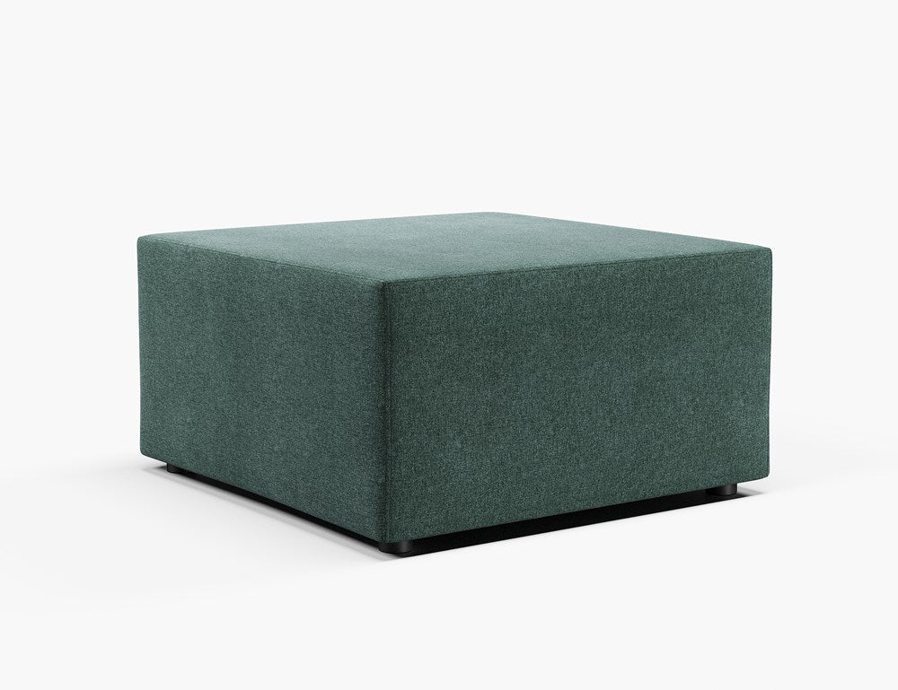 Vista 800L Square Ottoman-Reception Chairs-Full Depth-Lustrell (Vinyl)-Commercial Traders - Office Furniture