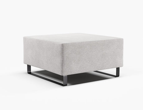 Vista 800L Square Ottoman-Reception Chairs-Sleigh-Ashcroft-Commercial Traders - Office Furniture