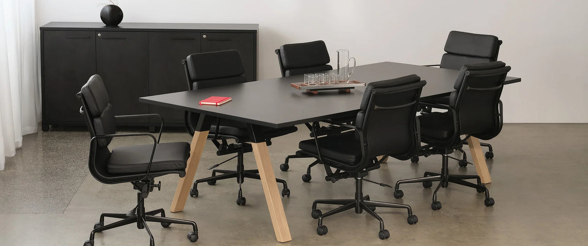 Vogue Executive Leather Chair-Office Chairs-Mid Back-Flat Pack Please-Tan-Commercial Traders - Office Furniture