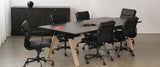 Vogue Executive Leather Chair-Office Chairs-Mid Back-Flat Pack Please-Tan-Commercial Traders - Office Furniture