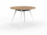 Euro Meeting Table 1200 dia-Meeting Room Furniture-Black Leg-Auckland Delivery-Commercial Traders - Office Furniture