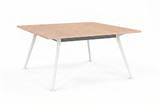 Euro Meeting Table 1800 x 1800-Meeting Room Furniture-Black-South Island Delivery (Ground Floor)-Commercial Traders - Office Furniture