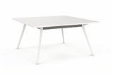 Euro Meeting Table 1800 x 1800-Meeting Room Furniture-Black-South Island Delivery (Ground Floor)-Commercial Traders - Office Furniture