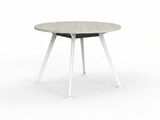 Euro Meeting Table 1200 dia-Meeting Room Furniture-Black Leg-Auckland Delivery-Commercial Traders - Office Furniture