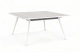 Euro Meeting Table 1800 x 1800-Meeting Room Furniture-White-North Island (Ground Floor)-Commercial Traders - Office Furniture