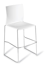 Mix Web Bar Stool-Lunchroom Chairs-White-Commercial Traders - Office Furniture