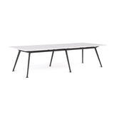 Euro Boardroom Table 3000 x 1200-Meeting Room Furniture-Snowdrift-Black Leg-North Island (Ground Floor)-Commercial Traders - Office Furniture