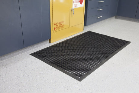 WorkSave Junior Mat-Mats-Black-890 x 1520mm-Commercial Traders - Office Furniture