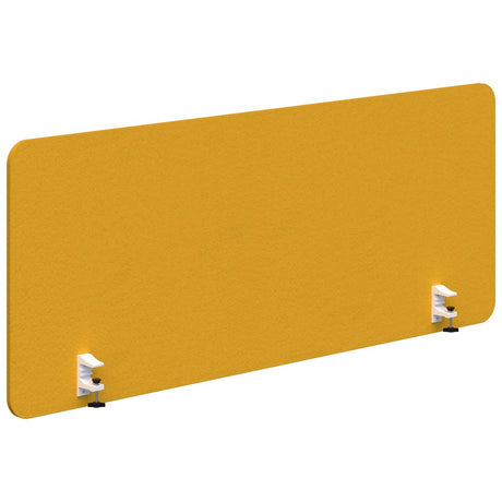 Sonic Acoustic Side Mount Screen - 800mm High-Acoustic-Yellow-800 X 1200-White-Commercial Traders - Office Furniture