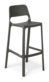 Zero Bar Stool-Barstools-Charcoal-Commercial Traders - Office Furniture