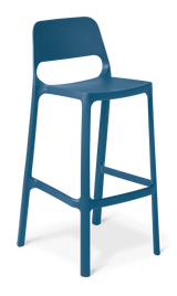 Zero Bar Stool-Barstools-Blue-Commercial Traders - Office Furniture