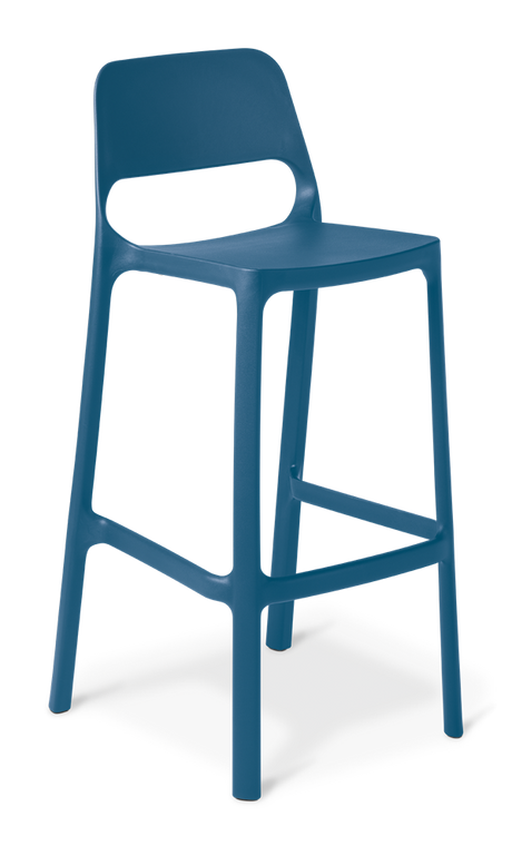 Zero Bar Stool-Barstools-Blue-Commercial Traders - Office Furniture