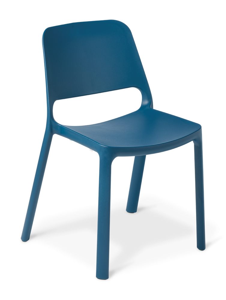 Zero Chair-Lunchroom Chairs-Blue-Commercial Traders - Office Furniture