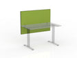 Active25 Desk Hung Screen - 1200 wide x 800 high-Office Partitons-Splice-Silver-Commercial Traders - Office Furniture