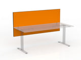 Active25 Desk Hung Screen - 1800 wide x 800 high-Office Partitons-Crown-Black-Commercial Traders - Office Furniture