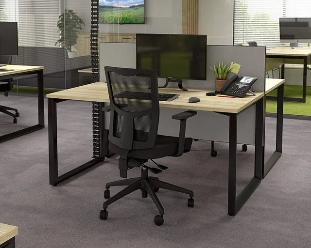 Anvil 1800 x 800 Desk-Desking-White Top / White Legs-Commercial Traders - Office Furniture