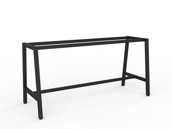 Cubit Bar Leaner Frame-Barleaners-2200-2400 x 900-Black-Commercial Traders - Office Furniture
