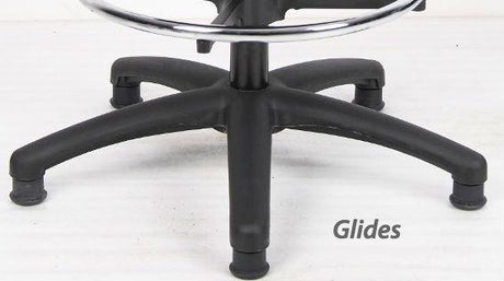 Button Stool-Office Chairs-Keylargo-Standard Castors-Commercial Traders - Office Furniture