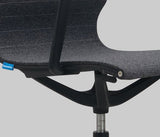 Buro Diablo - Mid-Back-Office Chairs-Black PU/Black-Flat Pack-Commercial Traders - Office Furniture