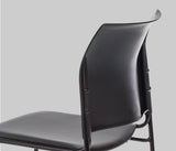 Buro Maxim Visitor Chair-Meeting Room Furniture-Black Seat Back-Assembled - Auckland And Christchurch-Black Frame-Commercial Traders - Office Furniture