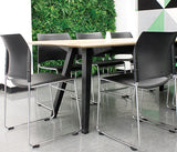 Buro Maxim Visitor Chair-Meeting Room Furniture-Black Seat Back-Assembled - Auckland And Christchurch-Black Frame-Commercial Traders - Office Furniture