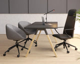 Camellia Visitor Chair-Reception Chairs-Reef Palm-Sled-Commercial Traders - Office Furniture