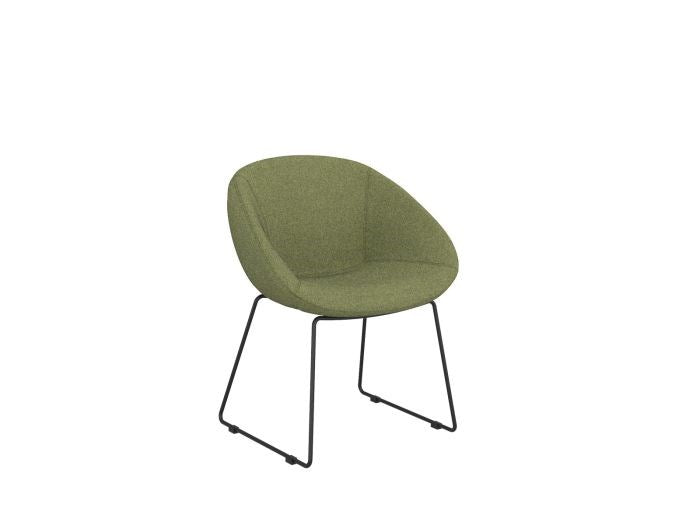Camellia Visitor Chair-Reception Chairs-Reef Palm-Sled-Commercial Traders - Office Furniture