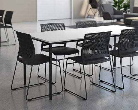 Cubit Canteen Table-Lunchroom Tables-1600 x 800-White-Commercial Traders - Office Furniture