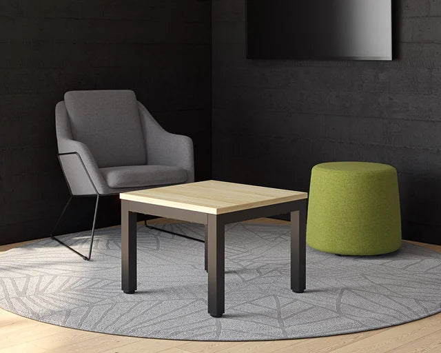 Cubit Coffee Table-Reception Furniture-600L x 600W-White-White-Commercial Traders - Office Furniture