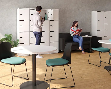 Cubit Lockers-Storage-2-Door-White-Commercial Traders - Office Furniture