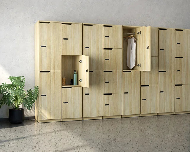 Cubit Lockers-Storage-2-Door-White-Commercial Traders - Office Furniture