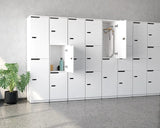 Cubit Lockers-Storage-2-Door-White-Commercial Traders - Office Furniture