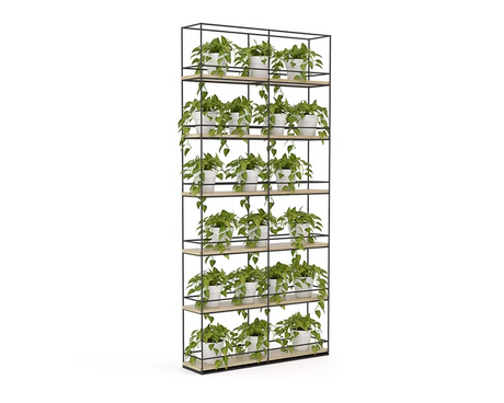 Planter Wall Frame - Frame Only-Unclassified-Black Powdercoat-Commercial Traders - Office Furniture