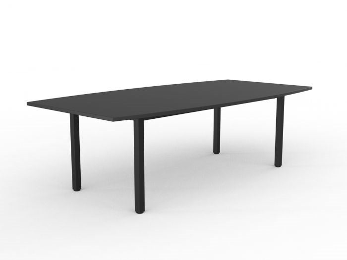 Cubit Boardroom Table-Meeting Room Furniture-Black-Black-Commercial Traders - Office Furniture